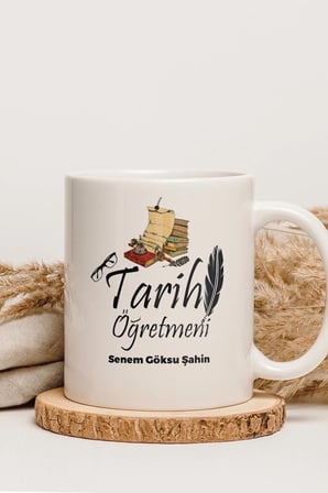 Alya Gift Shop Kişiye Özel Tarih Öğretmeni Kupa Bardak