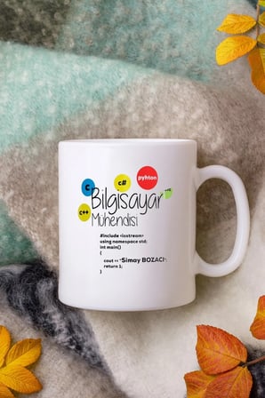 Alya Gift Shop Kişiye Özel Bilgisayar Mühendisi Kupa Bardak