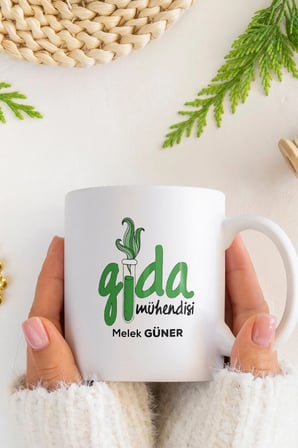 Alya Gift Shop Kişiye Özel Gıda Mühendisi Kupa Bardak