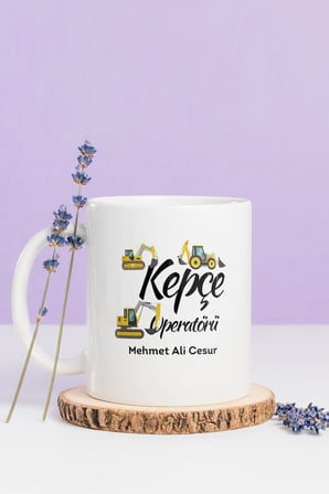 Alya Gift Shop Kişiye Özel Kepçe Operatörü Kupa Bardak
