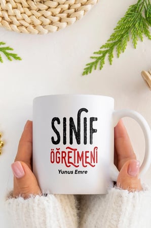 Alya Gift Shop Kişiye Özel Sınıf Öğretmeni Kupa Bardak