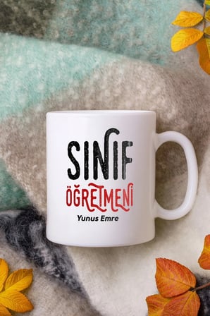 Alya Gift Shop Kişiye Özel Sınıf Öğretmeni Kupa Bardak