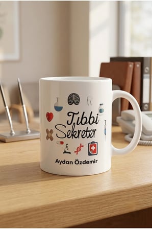 Alya Gift Shop Kişiye Özel Tıbbi Sekreter Kupa Bardak