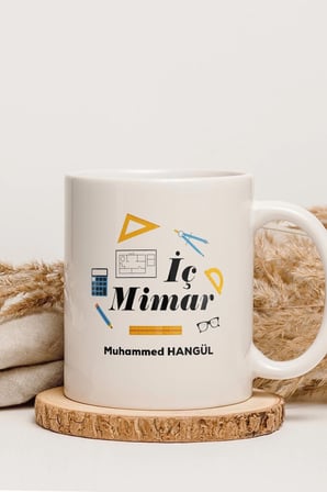 Alya Gift Shop Kişiye Özel İç Mimar Kupa Bardak