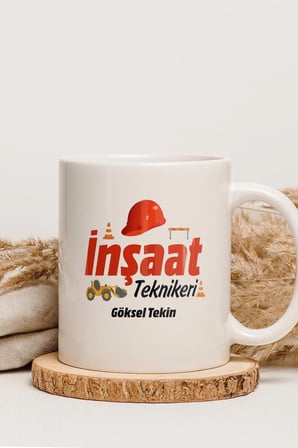 Alya Gift Shop Kişiye Özel İnşaat Teknikeri Kupa Bardak