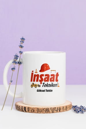 Alya Gift Shop Kişiye Özel İnşaat Teknikeri Kupa Bardak