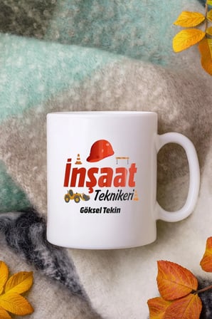 Alya Gift Shop Kişiye Özel İnşaat Teknikeri Kupa Bardak