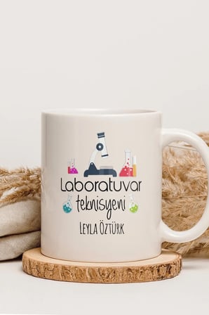 Alya Gift Shop Kişiye Özel Laboratuvar Teknisyeni Kupa Bardak