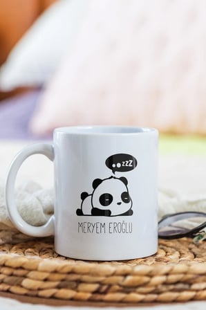 Alya Gift Shop Kişiye Özel Kişiye Özel Panda Figürlü Kupa Bardak