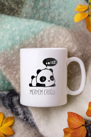 Alya Gift Shop Kişiye Özel Kişiye Özel Panda Figürlü Kupa Bardak