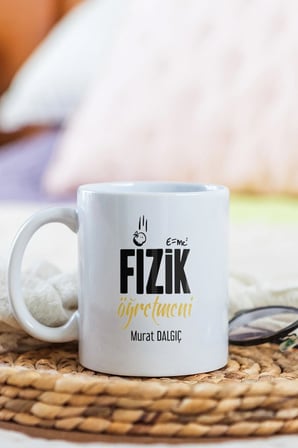 Alya Gift Shop Kişiye Özel Fizik Öğretmeni Kupa Bardak