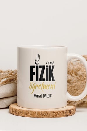 Alya Gift Shop Kişiye Özel Fizik Öğretmeni Kupa Bardak