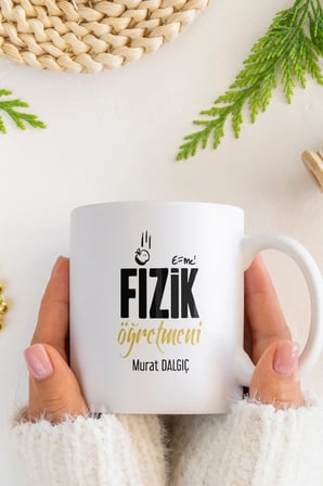 Alya Gift Shop Kişiye Özel Fizik Öğretmeni Kupa Bardak