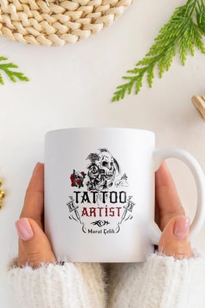 Alya Gift Shop Kişiye Özel Tattoo Artist Kupa Bardak