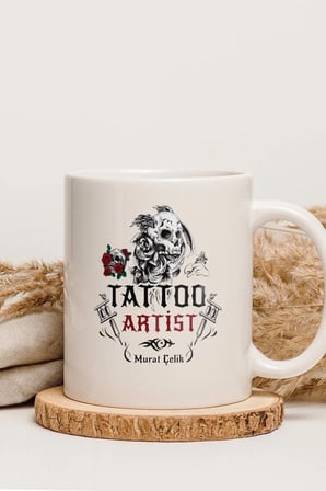 Alya Gift Shop Kişiye Özel Tattoo Artist Kupa Bardak
