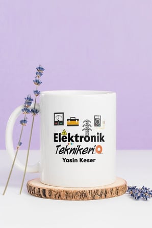 Alya Gift Shop Kişiye Özel Elektronik Teknikeri Kupa Bardak