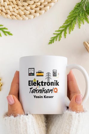Alya Gift Shop Kişiye Özel Elektronik Teknikeri Kupa Bardak