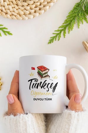 Alya Gift Shop Kişiye Özel Türkçe Öğretmeni Kupa Bardak