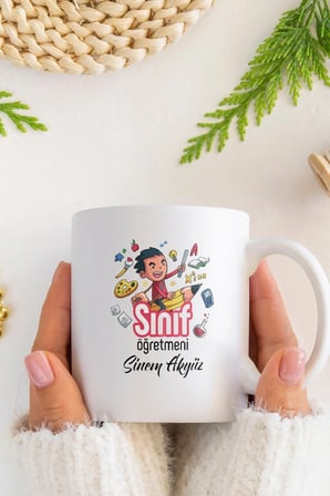 Alya Gift Shop Kişiye Özel Sınıf Öğretmeni Kupa Bardak