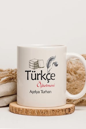 Alya Gift Shop Kişiye Özel Türkçe Öğretmeni Kupa Bardak