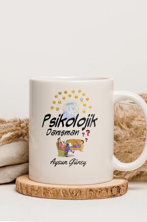 Alya Gift Shop Kişiye Özel Psikolojik Danışman Kupa Bardak