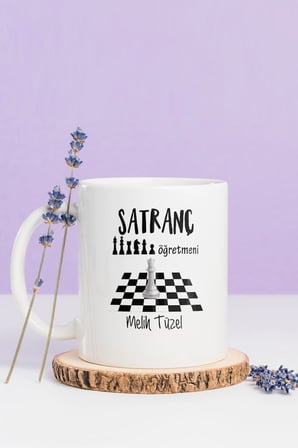 Alya Gift Shop Kişiye Özel Santranç Öğretmeni Kupa Bardak