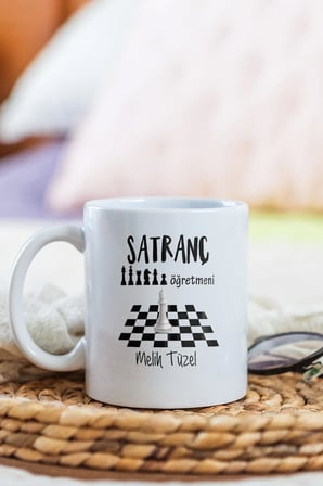 Alya Gift Shop Kişiye Özel Santranç Öğretmeni Kupa Bardak