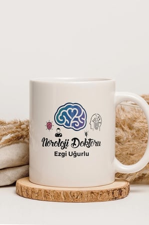 Alya Gift Shop Kişiye Özel Nöroloji Doktoru Kupa Bardak