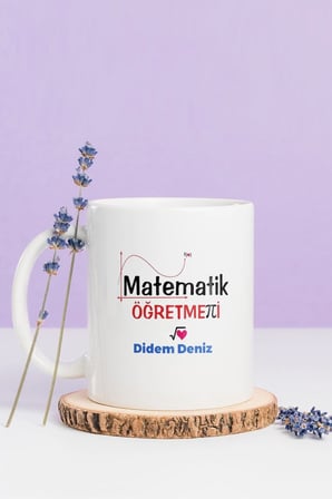 Alya Gift Shop Kişiye Özel Matematik Öğretmeni Kupa Bardak