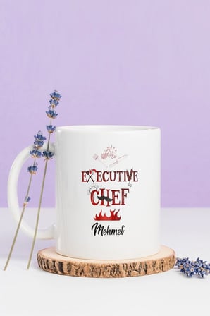 Alya Gift Shop Kişiye Özel Executive Chef Kupa Bardak