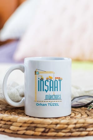 Alya Gift Shop Kişiye Özel İnşaat Mühendisi Kupa Bardak