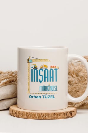 Alya Gift Shop Kişiye Özel İnşaat Mühendisi Kupa Bardak
