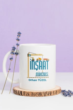 Alya Gift Shop Kişiye Özel İnşaat Mühendisi Kupa Bardak