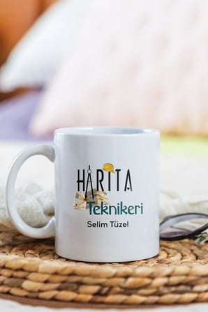Alya Gift Shop Kişiye Özel Harita Teknikeri Kupa Bardak