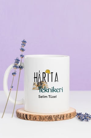 Alya Gift Shop Kişiye Özel Harita Teknikeri Kupa Bardak