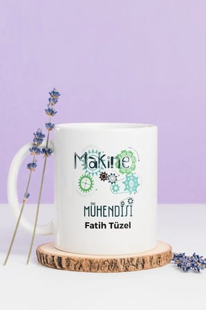 Alya Gift Shop Kişiye Özel Makine Mühendisi Kupa Bardak