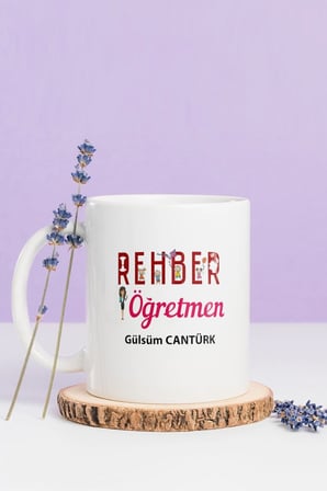 Alya Gift Shop Kişiye Özel Rehber Öğretmen Kupa Bardak