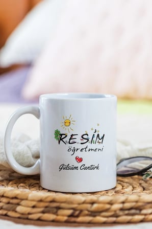 Alya Gift Shop Kişiye Özel Resim Öğretmeni Kupa Bardak
