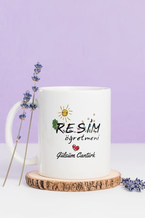 Alya Gift Shop Kişiye Özel Resim Öğretmeni Kupa Bardak