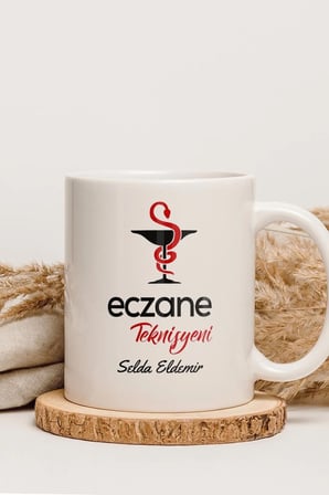 Alya Gift Shop Kişiye Özel Eczane Teknisyeni Kupa Bardak