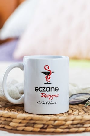 Alya Gift Shop Kişiye Özel Eczane Teknisyeni Kupa Bardak