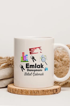Alya Gift Shop Kişiye Özel Emlak Danışmanı Kupa Bardak