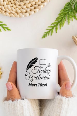 Alya Gift Shop Kişiye Özel Türkçe Öğretmeni Kupa Bardak