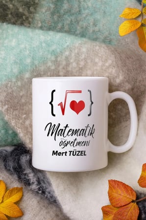 Alya Gift Shop Kişiye Özel Matematik Öğretmeni Kupa Bardak