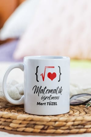 Alya Gift Shop Kişiye Özel Matematik Öğretmeni Kupa Bardak