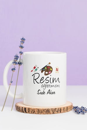 Alya Gift Shop Kişiye Özel Resim Öğretmeni Kupa Bardak