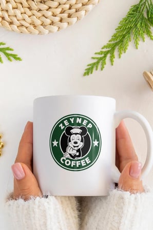 Alya Gift Shop Kişiye Özel İsme Özel Kahve Kupa Bardak