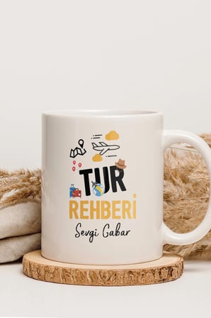 Alya Gift Shop Kişiye Özel Tur Rehberi Kupa Bardak