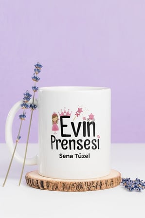 Alya Gift Shop Kişiye Özel Evin Prensesi Kupa Bardak