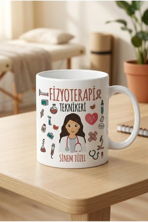 Alya Gift Shop Kişiye Özel Fizyoterapi Teknikeri Kupa Bardak
